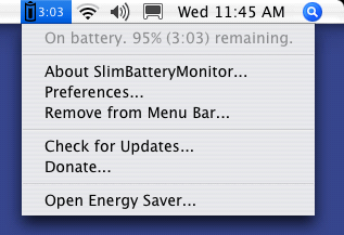 SlimBatteryMonitor Macbook