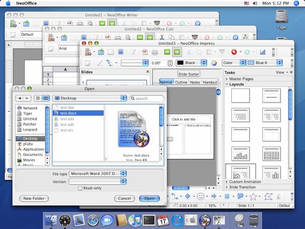 NeoOffice 2.2.1 para Mac