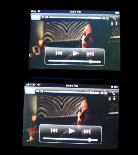 pantalla del iPod Touch