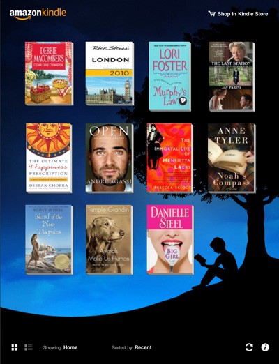 Amazon Kindle Apps for Tablet Computers