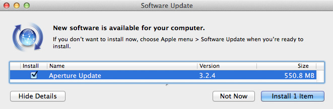 Apple aperture 3.2.4