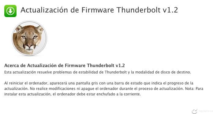 Thunderbolt Software Update 1.2