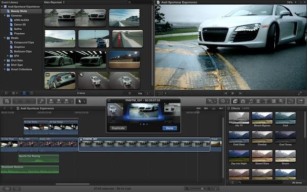 Novedades en Final Cut Pro 10.2, Motion 5.2 con títulos 3D y Compressor 4.2