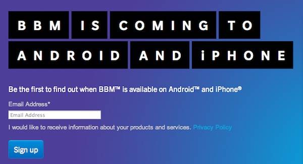 BBM para iPhone y Android