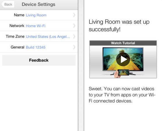 app para iOS de Chromecast