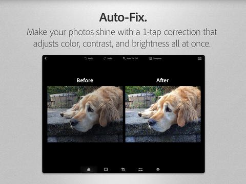 Nuevo Adobe Photoshop Express 3.0 para iOS con multitud de bordes y rediseño