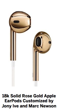 Jony Ive diseña unos EarPods de oro para (RED) de Bono