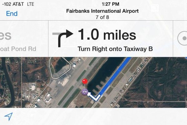 fairbanks airport mapas apple error indicaciones