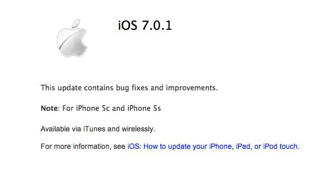 iOS 7.0.1