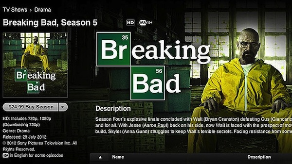 serie de TV Breaking Bad-Itunes-Store