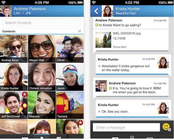 BlackBerry Messenger para iOS en iTunes Store desde hoy