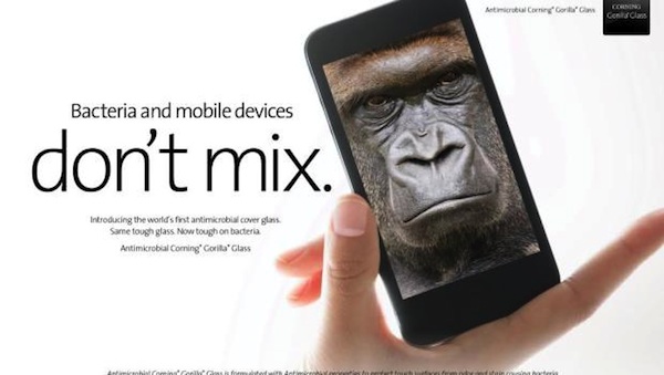 Corning presenta en CES 2014 Antimicrobial Gorilla Glass 3