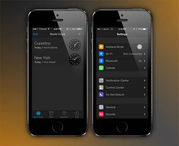 Eclipse Tweaks devuelve un estilo oscuro al theme iOS 7