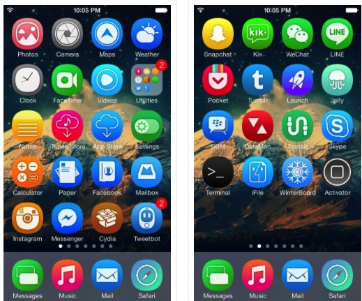 Axla, nuevos iconos para iOS 7 estilo Samsung Galaxy S5