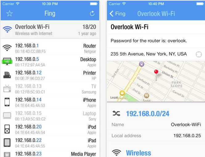 Fing para iOS es la herramienta perfecta para entrar en una WiFi o supervisar la red
