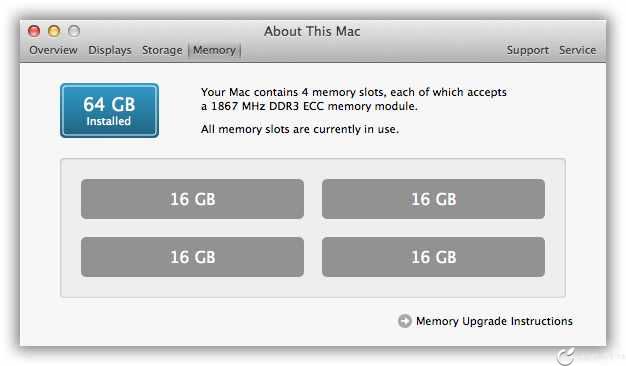 Benchmarks actualización memoria RAM Mac Pro 2013, Apple (Hynix), Crucial y OWC