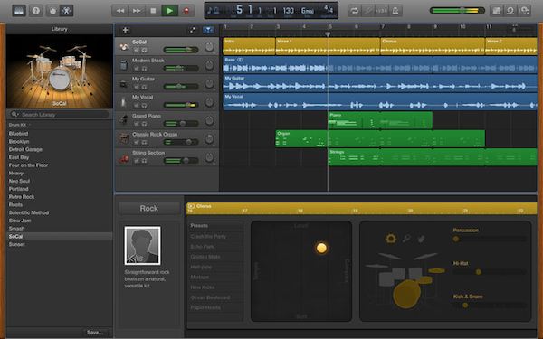 Garage Band .. Mac OSX