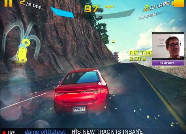 Gameloft agrega Twitch Streaming en Asphalt 8 para iOS 7