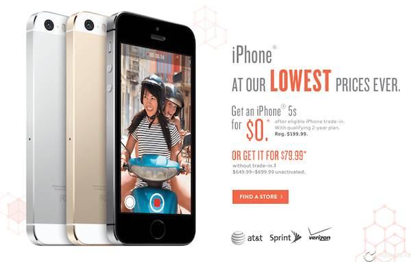 RadioShack oferta iPhone s