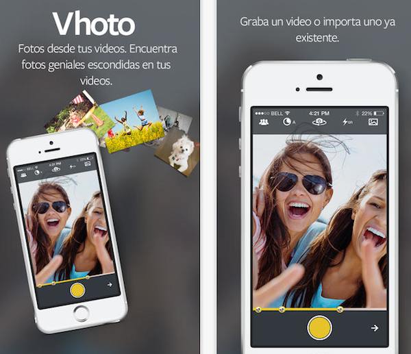 Vhoto Fotos desde tus videos