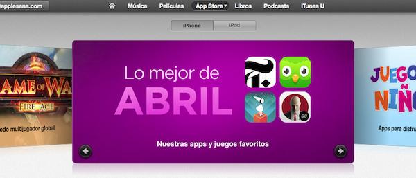 lo mejor abril itunes store