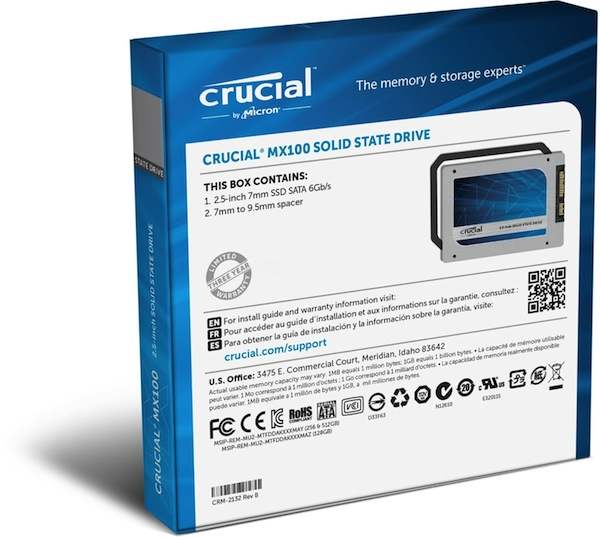 SSD serie MX100 de Crucial