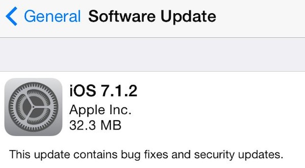 Apple tiene iOS 7.1.2 que mejora Apple Mail y iBeacon
