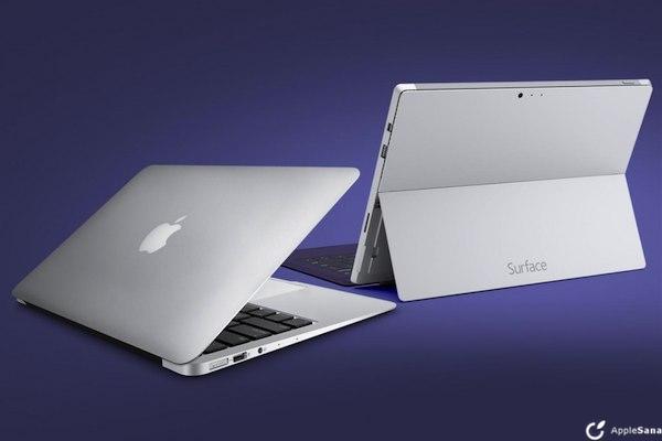 surface pro  vs macbook air