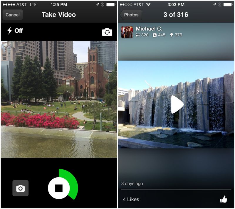Yelp app 8.1.0 con grabación de vídeo, ver mejor que contar