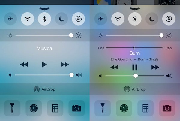 El nuevo Centro de Control iOS 8 en iOS 7 con Centrex de Cydia