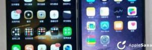 iPhone  Plus vs Huawei Ascend Mate  frontal