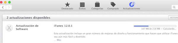 Actualización iTunes 12.0.1 para Yosemite