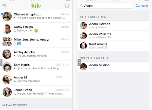Kik Messenger app se actualiza con nueva Modern UI y más opciones