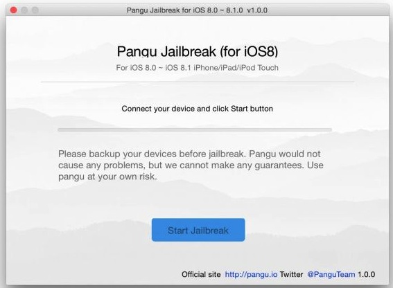 Pangu jailbreak iOS 8.1 para Mac OS X mejora en A6X de 32bit