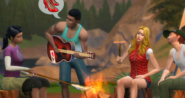 los sims  de acampada pack