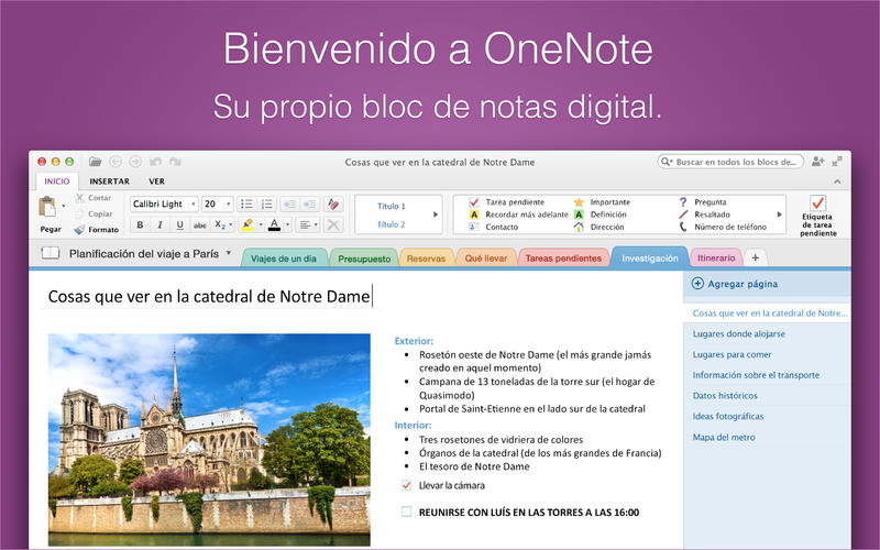 Microsoft OneNote para Mac