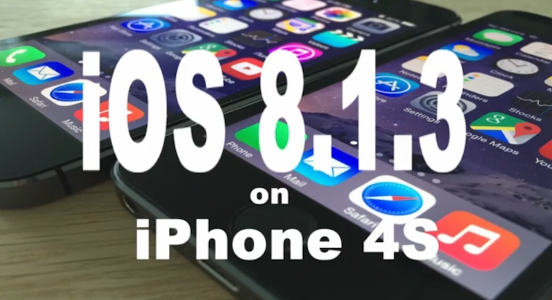 Comparando iOS 8.1.3 vs iOS 8.1.2 en un iPhone 4S