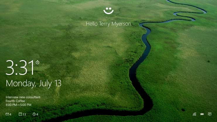 Windows 10, primer sistema del mundo con ID touch y reconocimiento facial, Windows Hello