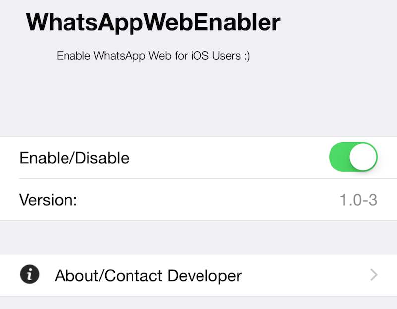 Cómo activar WhatsApp Web vía iPhone