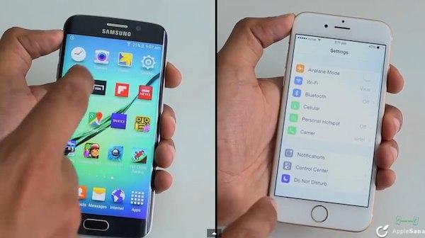 Comparan la velocidad de iPhone 6 contra Samsung Galaxy S6 y esto pasa