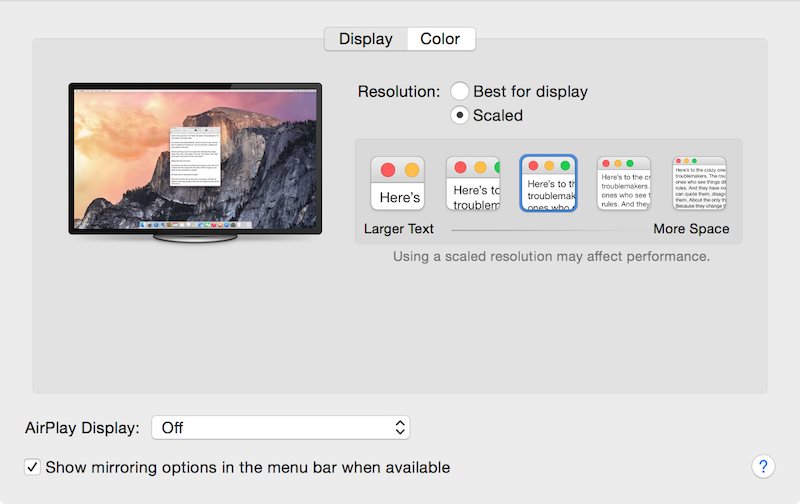 OS X 10.10.3 mejora la compatibilidad con pantallas 4K hasta los 60Hz