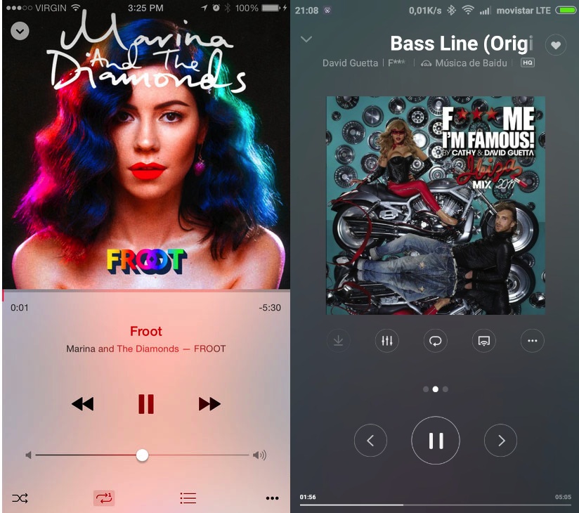 app music miui ios