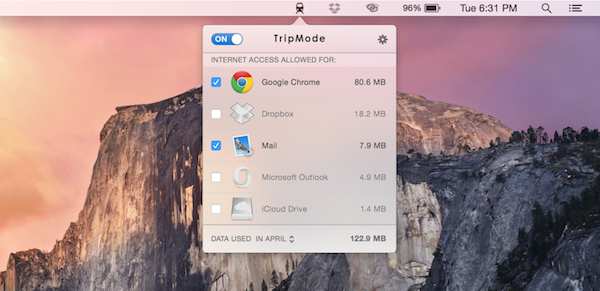 TripMode ahorra tu plan de datos con OS X Yosemite en Mobile Hotspot