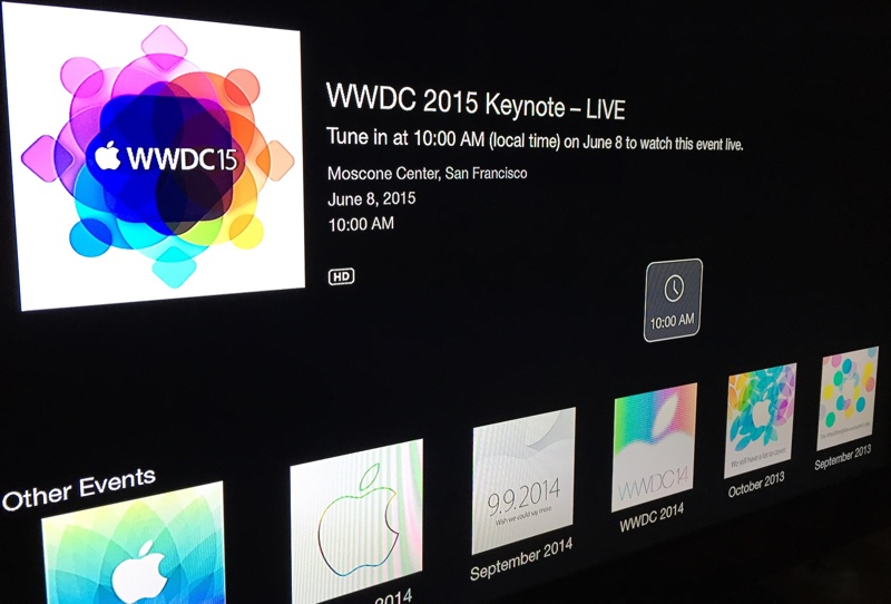 WWDC 2015 podrás verla en directo vía streaming