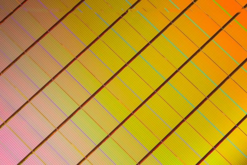 D XPoint Wafer Close Up