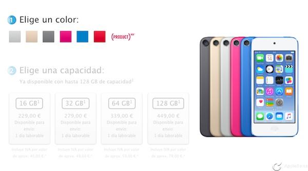 Apple relanza de nuevo iPod touch, procesador A8 y cámara de 8 MP