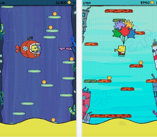 Bob Esponja Doodle Jump, app de la semana