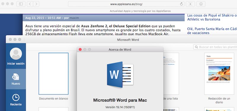 Actualización Microsoft Office 2016 15.14.0 para Mac