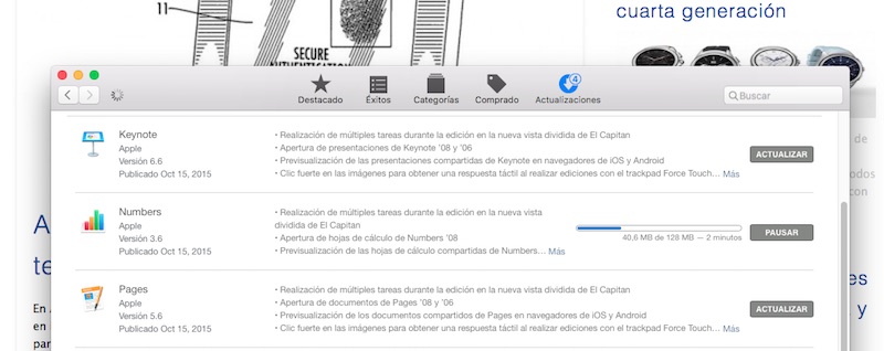 Apple actualiza iWork para OS X El Capitan , iOS 9 y iCloud