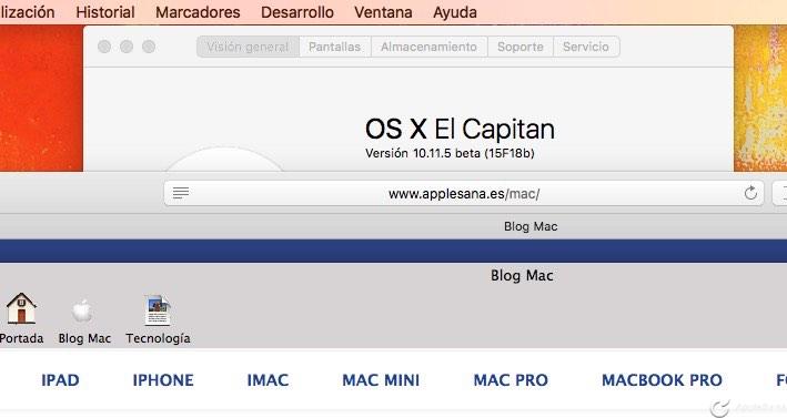 Apple publica OS X 10.11.5 que corrige los peores fallos de OS X 10.11.4